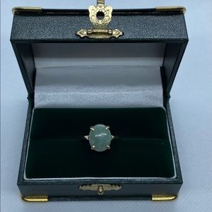 14k jade ring
